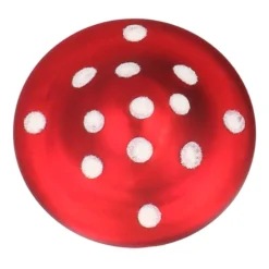 Christbaumschmuck Fliegenpilz Mit Clip, Rot-weiß, Glas, 8 Cm