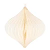 Christbaumschmuck Papier Zwiebelform, Weiß, 8 Cm
