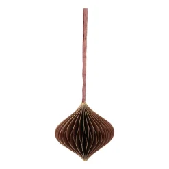 Christbaumschmuck Papier Zwiebelform, Kupfer, 8 Cm