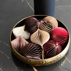 Christbaumschmuck Papier Zwiebelform, Kupfer, 8 Cm