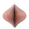 Christbaumschmuck Papier Zwiebelform, Altrosa, 8 Cm