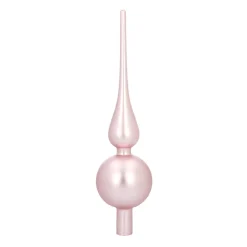 Christbaumspitze, Rosa, Matt, Glas, 27 Cm