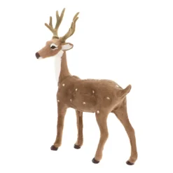 Deko Hirsch Mit Geweih, Hellbraun, 30 Cm