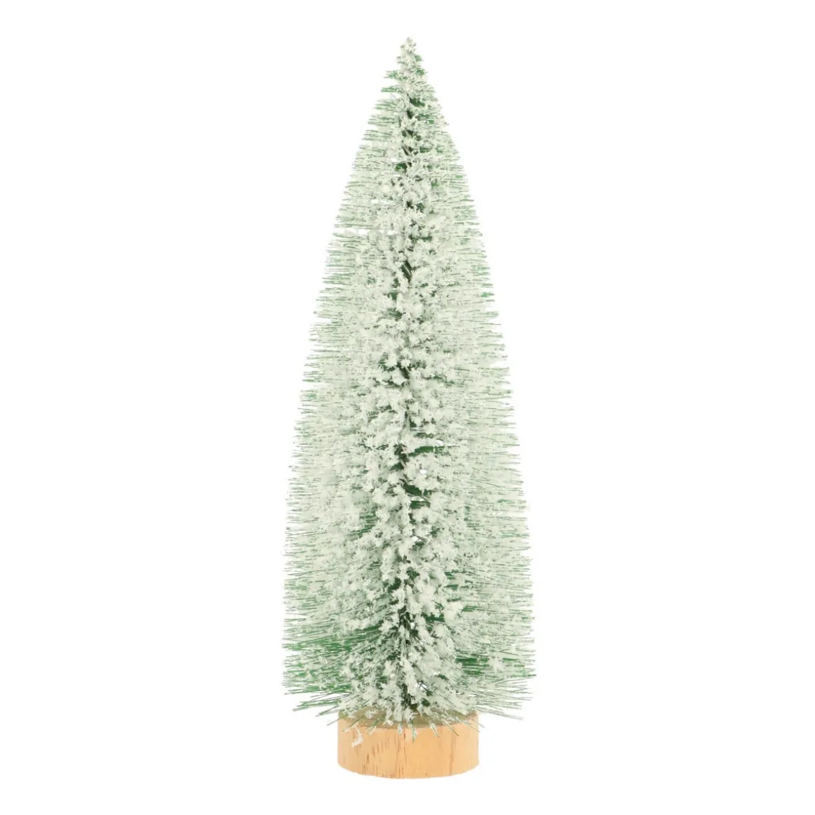 Deko Weihnachtsbaum Mit Schnee, Grün, Kunststoff, 25 Cm
