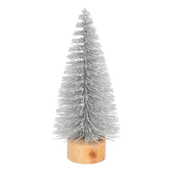 Deko-Weihnachtsbaum Silber, Aus Kunststoff, 15 Cm