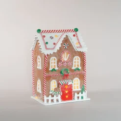 Detailliertes XL-Lebkuchenhaus Mit LED-Beleuchtung