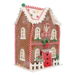 Detailliertes XL-Lebkuchenhaus Mit LED-Beleuchtung