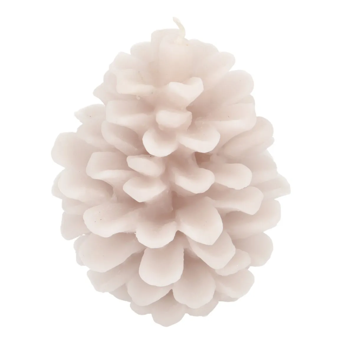 3D-Tannenzapfenkerze - Taupe