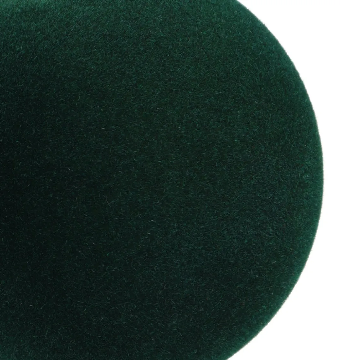 Dunkelgrüne Samt-Weihnachtskugel - Unzerbrechlich