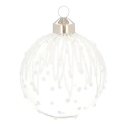 Elegante Transparente Glaskugel Mit Glitzer Und Pünktchen