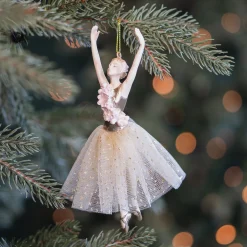 Eleganter Ballerina-Weihnachtsschmuck Mit Echtem Tutu