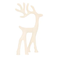 Elegantes Weißes Rentier Mit Kopf Nach Oben