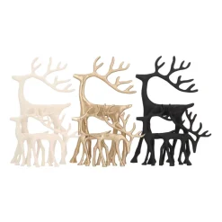 Elegantes Weißes Rentier Mit Kopf Nach Oben