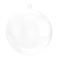2er Set Weihnachtskugeln Zum Befüllen Transparent, 9 Cm