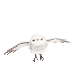 Eule Fliegend Braun, Aus Kunststoff, 34 Cm