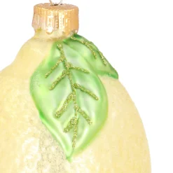 Frische Zitronen Als Weihnachtsanhänger Für Einen Lustigen Baum