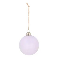 FROZEN: Lila Weihnachtbaumskugel Mit „vereistem“ Überzug