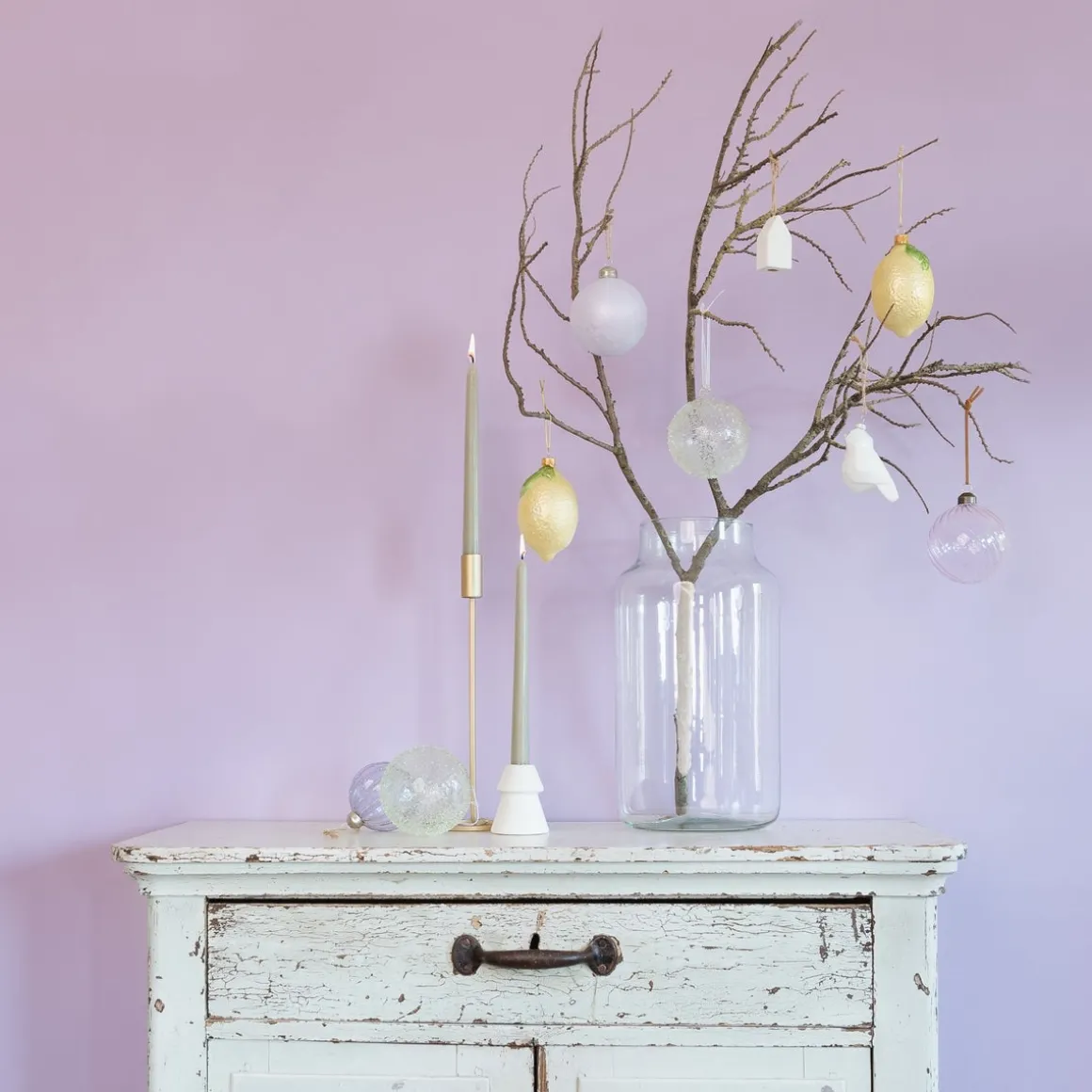 Gerade Grüne Stabkerzen