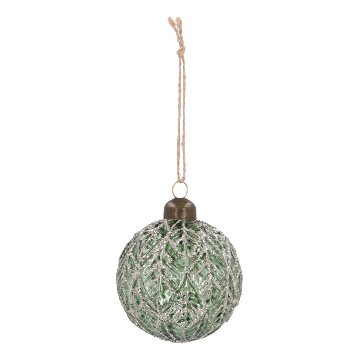 Glamouröse Bronzene Craquelé - Vintage - Weihnachtskugel