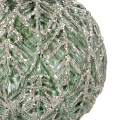 Glamouröse Bronzene Craquelé - Vintage - Weihnachtskugel