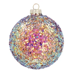 Glaskugel 'Galaxy' Mit Glitzer (Außenseite)