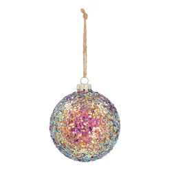 Glaskugel 'Galaxy' Mit Glitzer (Außenseite)