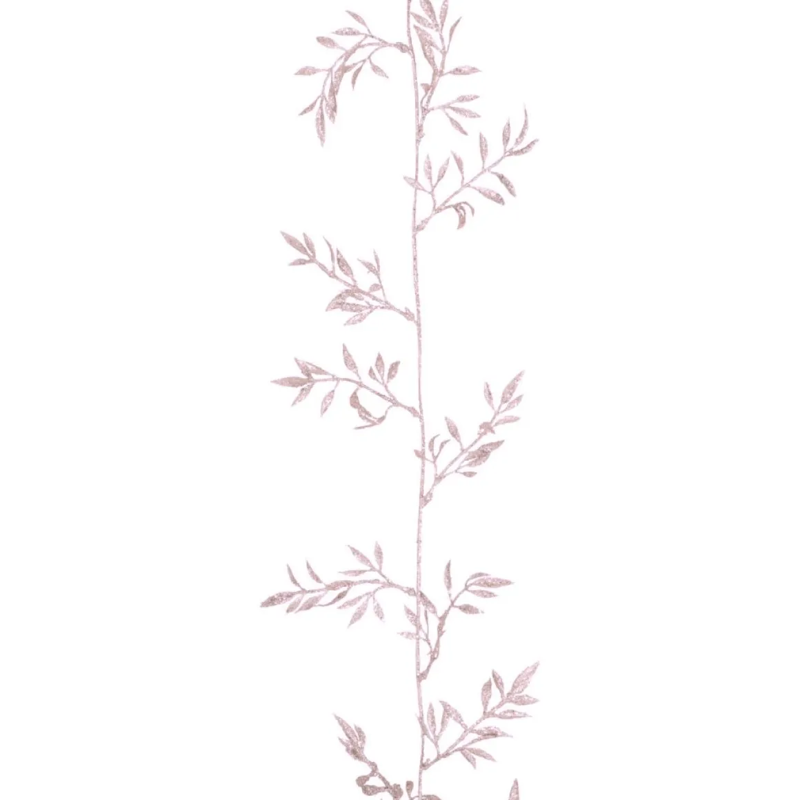 Glitzer Blättergirlande, Rosa, 260 Cm