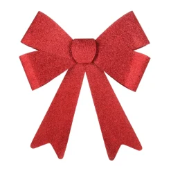 Glitzer XXL Weihnachtsschleife Rot, 35 Cm