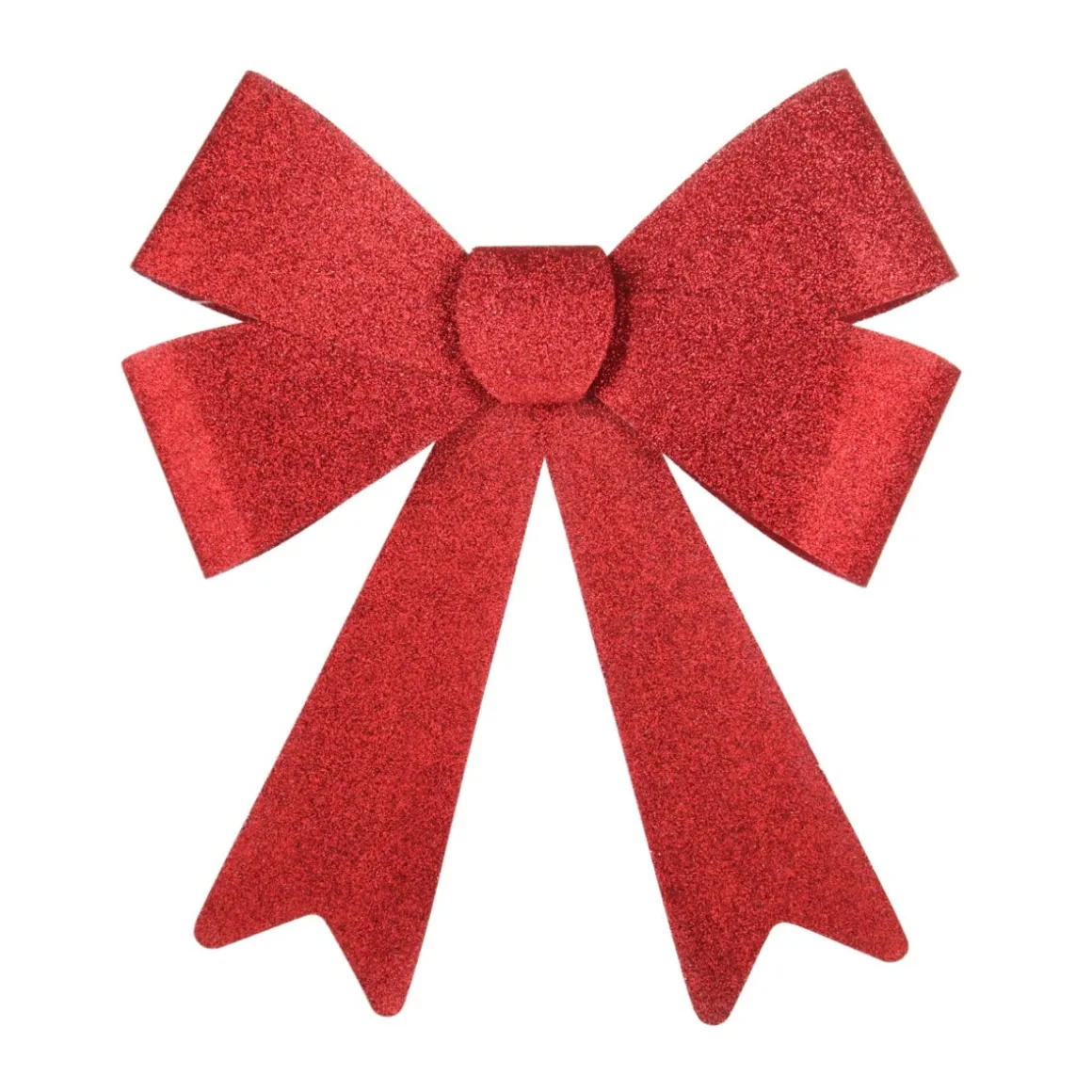 Glitzer XXL Weihnachtsschleife Rot, 35 Cm