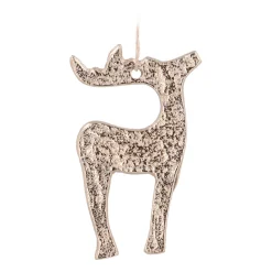 Goldene Aluminium Rentier Weihnachtshänger