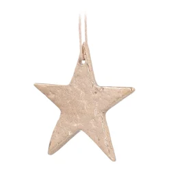 Goldene Aluminium Stern Weihnachtshänger