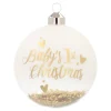 Goldene Weihnachtskugel Mit "Baby's First Christmas"