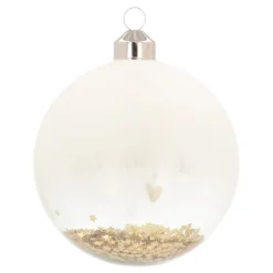 Goldene Weihnachtskugel Mit