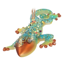 Goldener Gecko Weihnachtsanhänger Für Eine Exotische Weihnachtsdekoration
