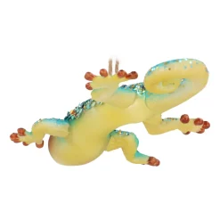 Goldener Gecko Weihnachtsanhänger Für Eine Exotische Weihnachtsdekoration