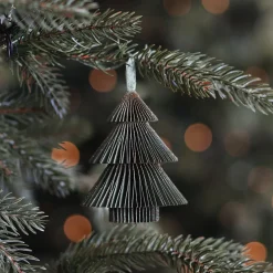Grüner Papier-Weihnachtsbaum Mit Glitzer