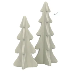 Große Porzellan-Weihnachtsbaum In Cottage Green