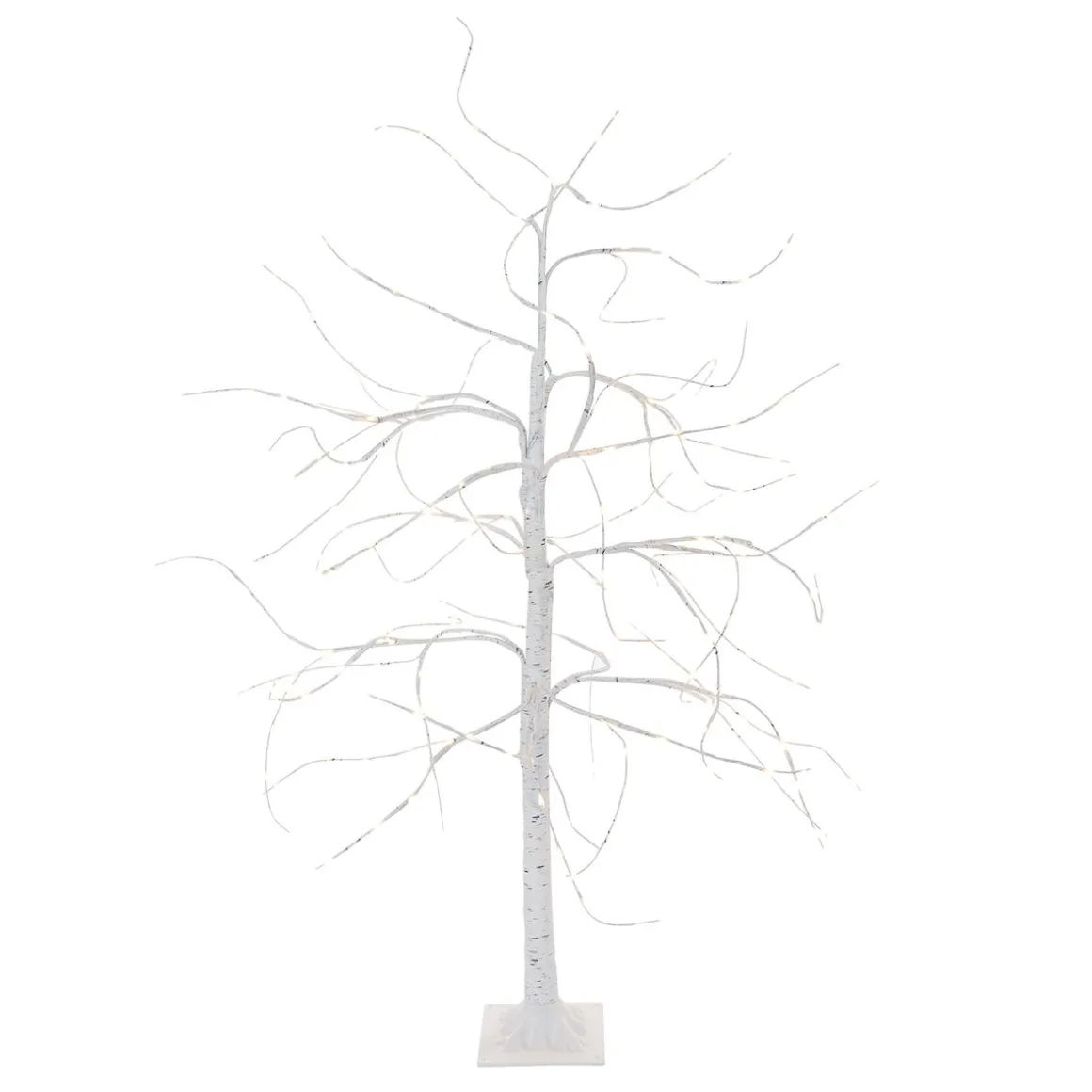 Großer Birkenbaum Mit LED-Beleuchtung