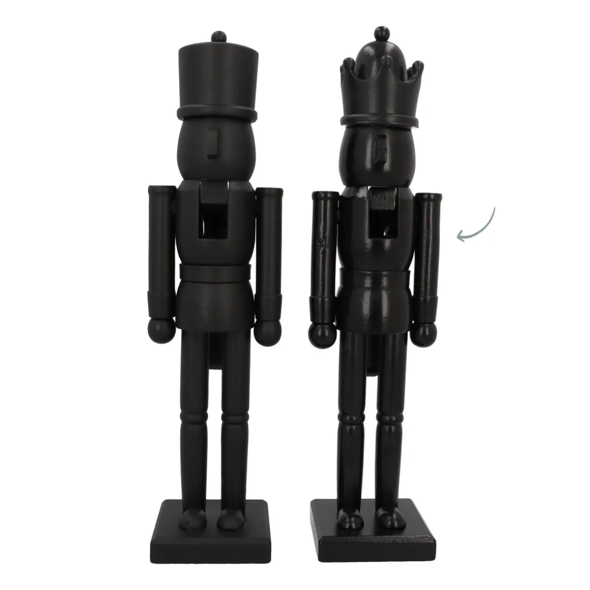 Großer Glänzender Schwarzer Nussknacker