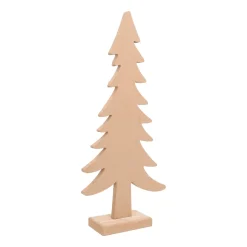 Großer Holz-Weihnachtsbaum Auf Standfuß