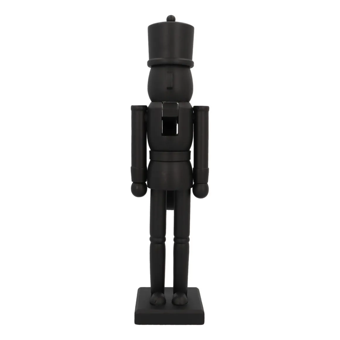 Großer Mattschwarzer Holz-Nussknacker
