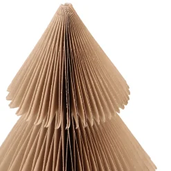 Großer Taupefarbener Glitzer-Weihnachtsbaum Aus Papier