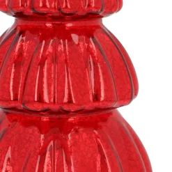 Großer Voluminöser Roter LED-Weihnachtsbaum Mit Relief