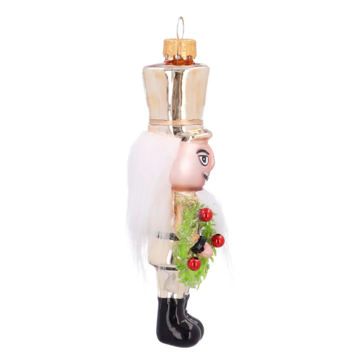 Handgemachter Nussknacker-Anhänger Aus Glas Für Ein Klassisches Weihnachten