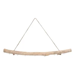 Hängedeko Ast Mit Ösen, Grau, Holz, 60 Cm
