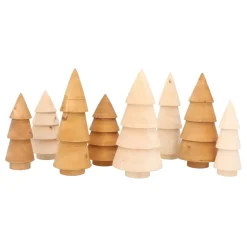 Holz-Weihnachtsbaum Mit Schlichtem Design