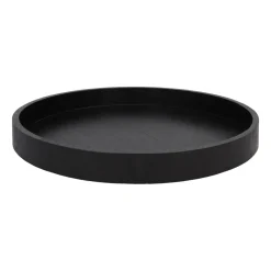 Houten Dienblad Rond 30cm Zwart
