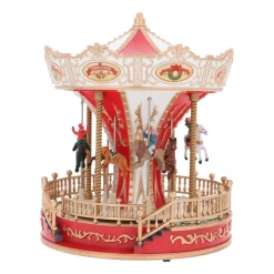 Karussell Mit Weihnachtsmusik Und LED-Beleuchtung