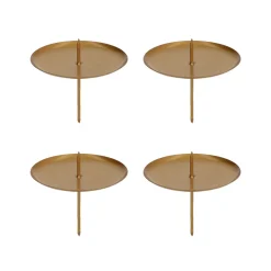 Kerzenhalter Für Adventskranz, Gold, Metall, 8 Cm