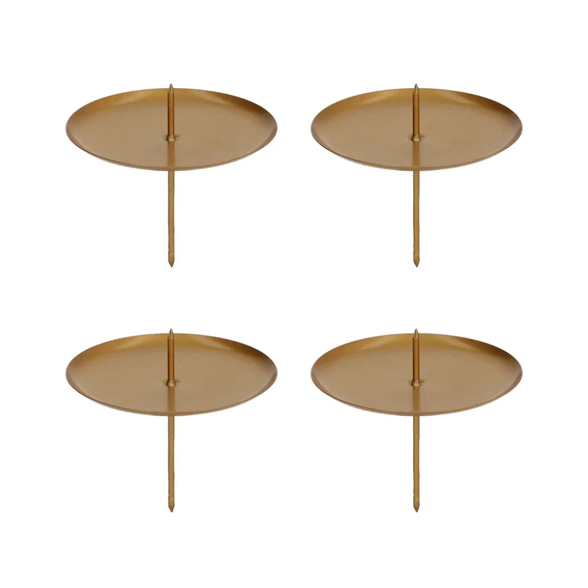 Kerzenhalter Für Adventskranz, Gold, Metall, 8 Cm